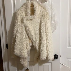 Sold Free People furry jacket Medium Beautiful